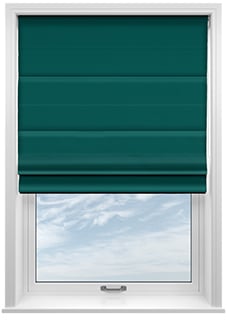 Sunningdale, Peacock - Twist&Fit Roman Blind